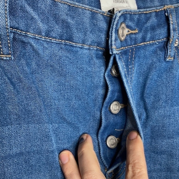 Forever 21 distressed Jeans button fly size 32 - Picture 3 of 8